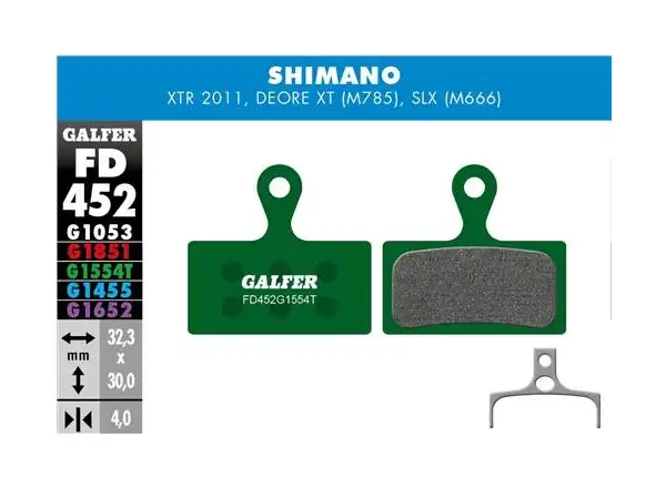 Galfer FD452 Pro G1554T Bremsbeläge für Shimano