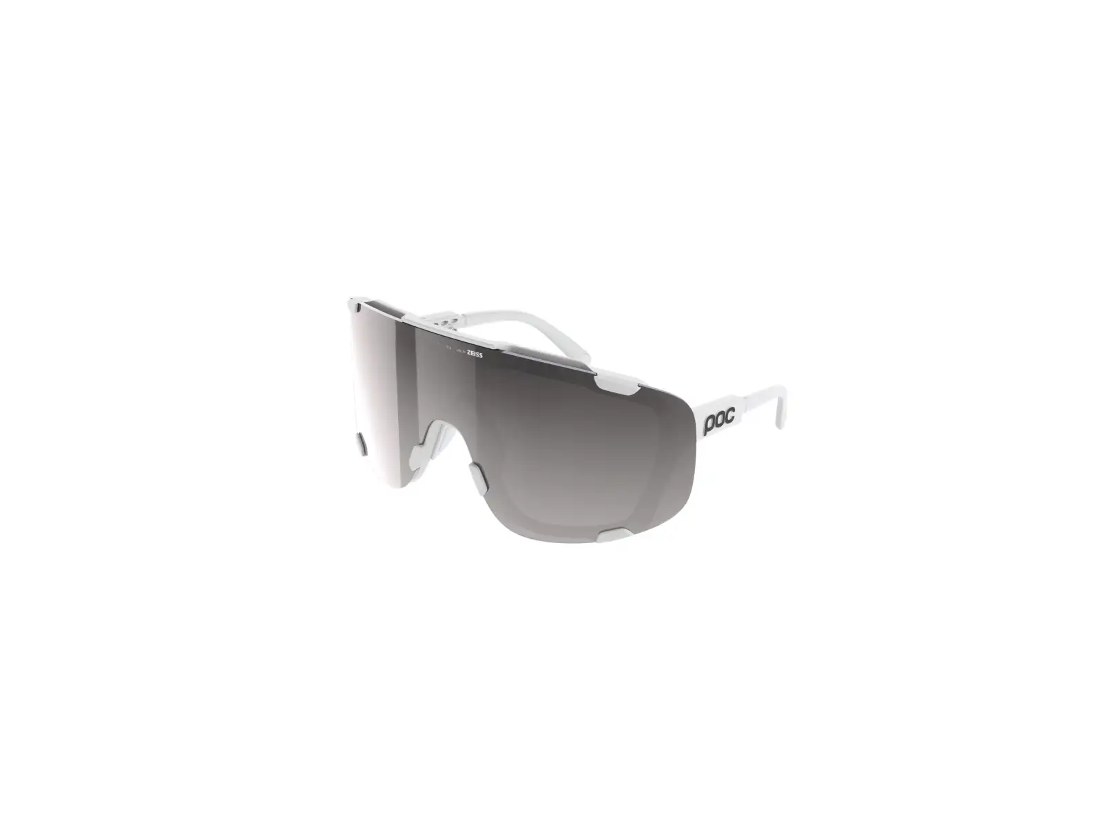 POC Devour + Sonnenbrille Hydrogen White/Clarity Road/Sunny Silver