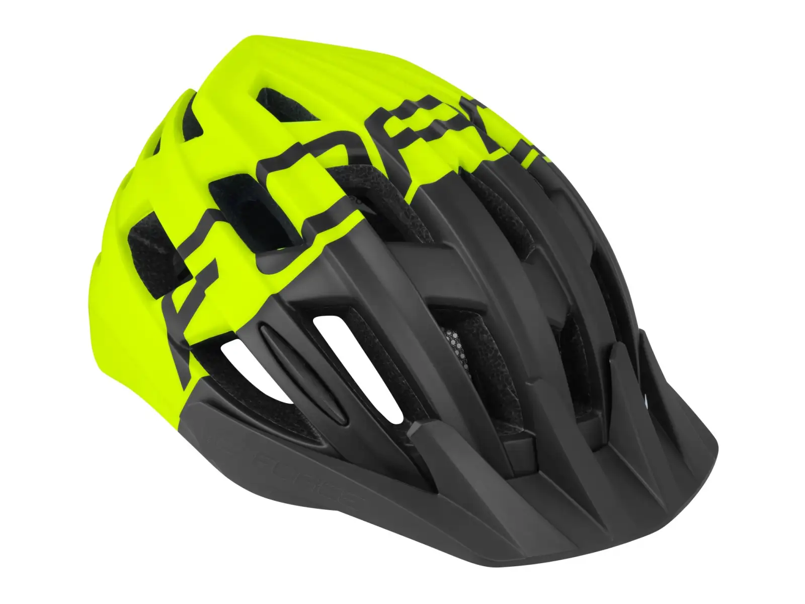 Force Corella MTB Helm, schwarz/neongelb