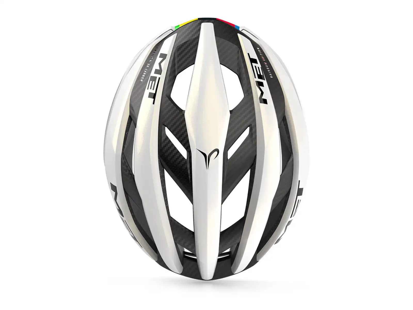 MET Trenta 3K Carbon Rennradhelm Rainbow Limited Edition