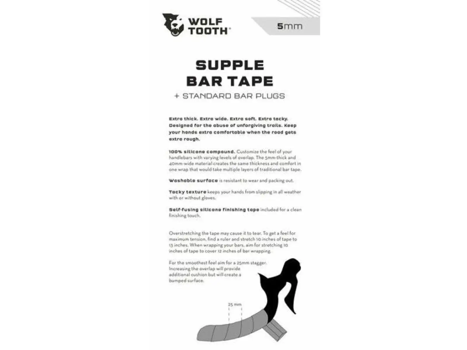 Wolf Tooth Supple Tape Lenkerband schwarz