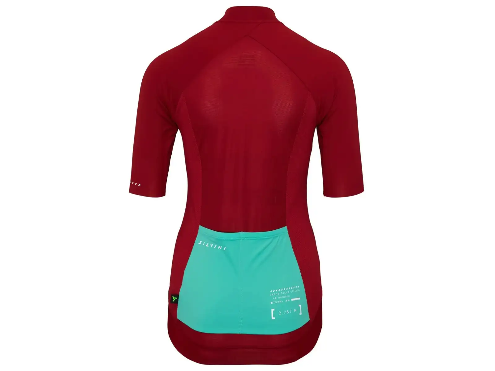 Silvini Stelvia Damen Trikot kurzarm Merlot/Ocean