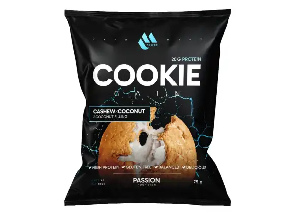 Passion MPower Cookie Gain 75 g Cashews, Kokosnuss und Mandeln