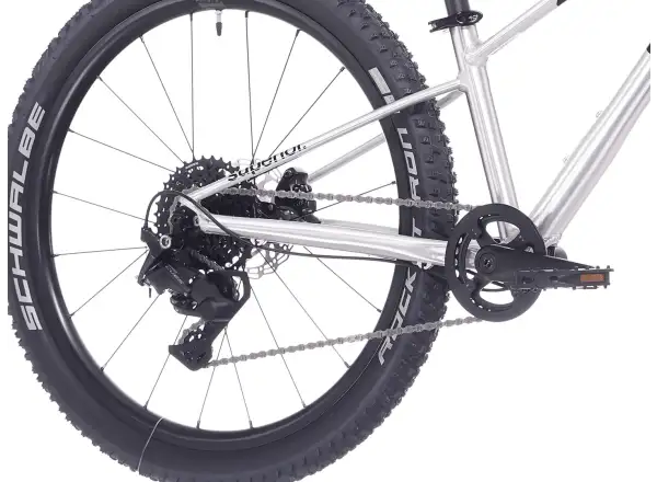 Superior TEAM 24 Kinderfahrrad Gloss Brushed Alu / Rainbow Black