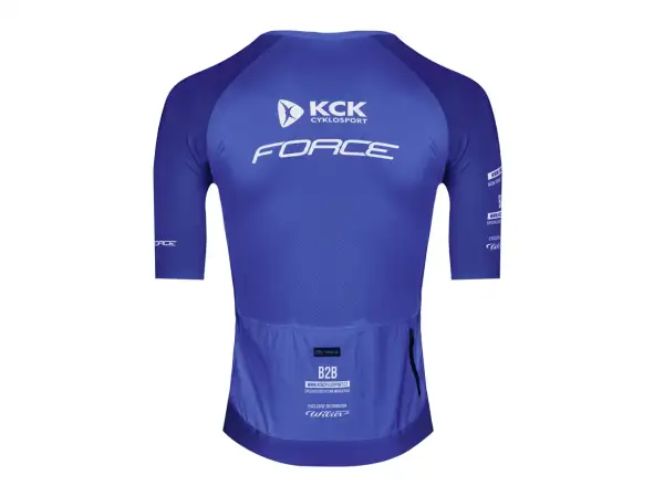 Force Script Team Herren-Trikot Kurzarm blau