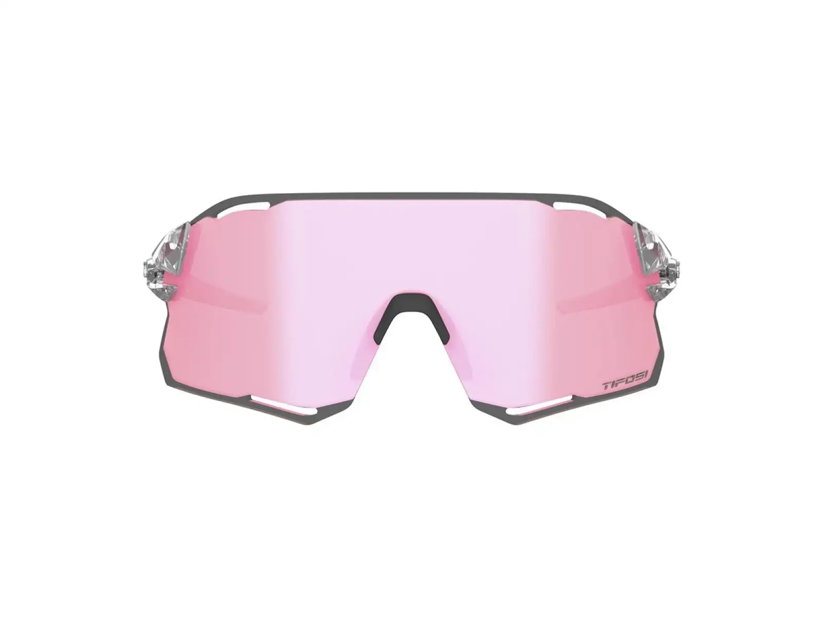 Tifosi Rail Race Sportbrille Crystal Clear/Clarion Rose/Clear