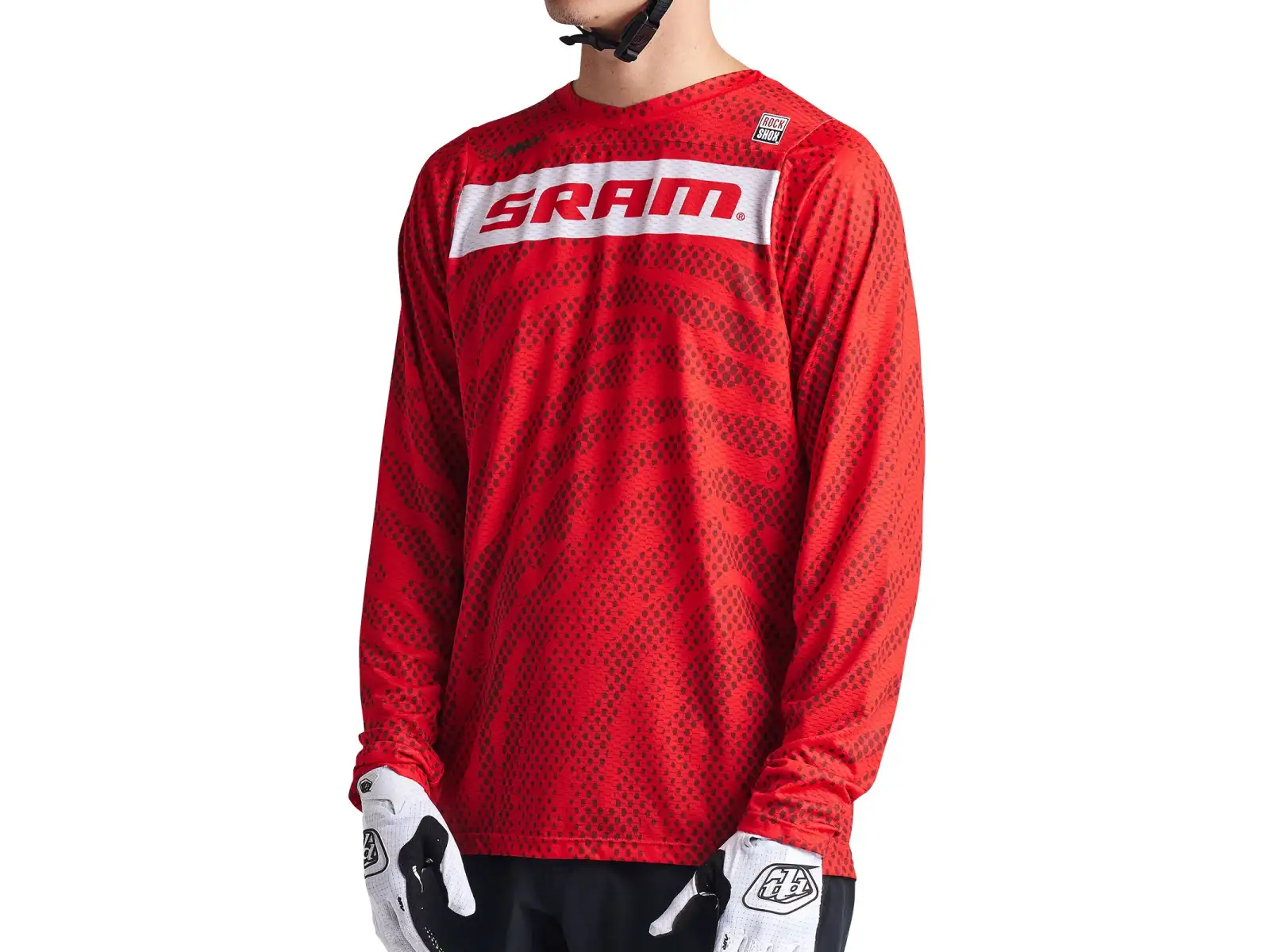 Troy Lee Designs Skyline Air SRAM Herrentrikot Langarm Fiery Red