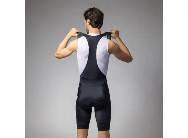 Alé Pragma Corsa 2.0 Herren Shorts mit Einsatz und Träger Black/Fluo Yellow