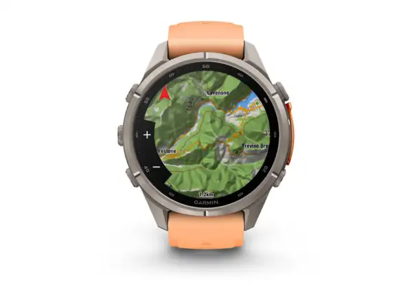 Garmin Fénix 9 Pro inReach 43 mm Smartwatch Carbon gray DLC Titanium Black/Pebble gray