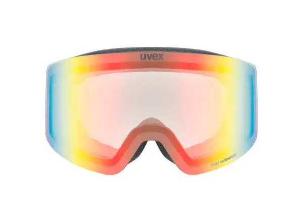 Uvex Provoque FM Skibrille black matt/rainbow
