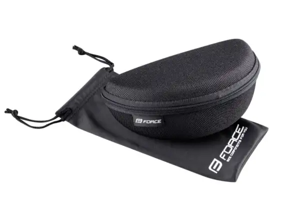 Force Sonic Fahrradbrille Schwarz/Rot, rote verspiegelte Gläser