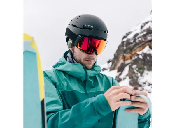 Smith 4D Mag Skibrille Black / ChromaPop Sun Red Mirror (2 Gläser)