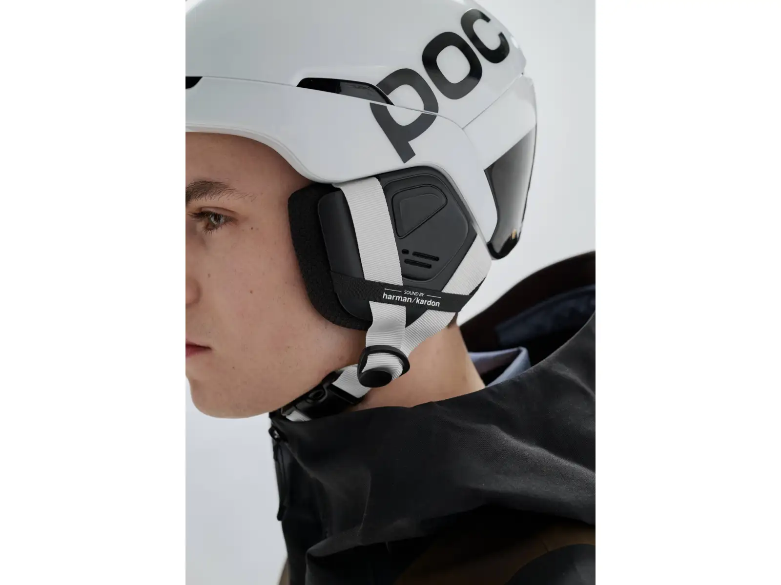 POC Obex Connect Skihelm Hydrogen White/Fluorescent Orange AVIP