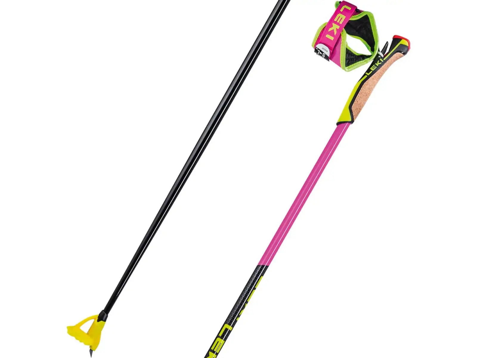 Leki PRC 750 Laufstöcke neonpink/neonyellow/schwarz