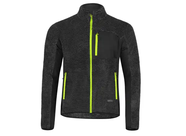 Etape Warmer Herrenhoodie Anthrazit/Gelbfluoreszierend