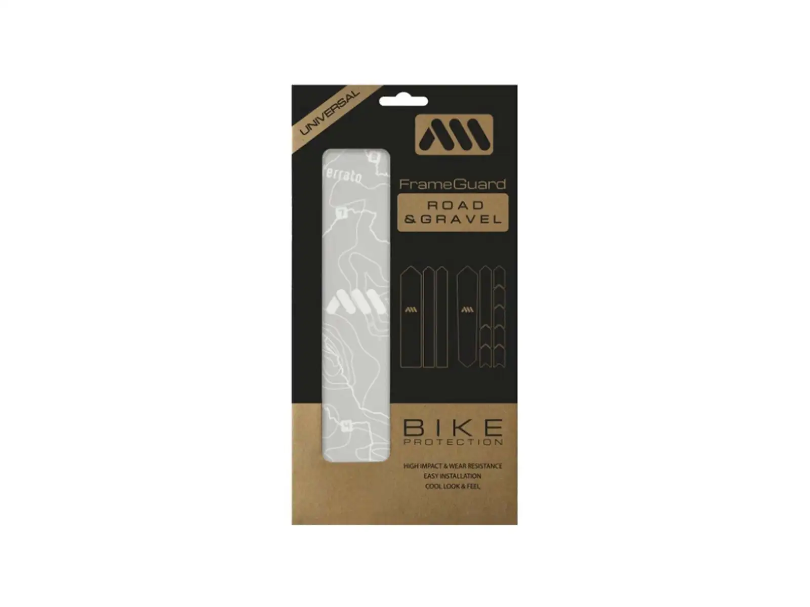 All Mountain Style Rahmen-Schutzaufkleber Gravel/Road Sterrato White