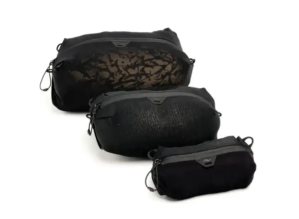 Peak Design Ultraleichtes Mesh-Packing-Cube-Set in Schwarz.