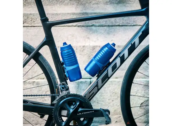 Fidlock Twist Keego Flasche 600 ml + Flaschenhalterung Blau