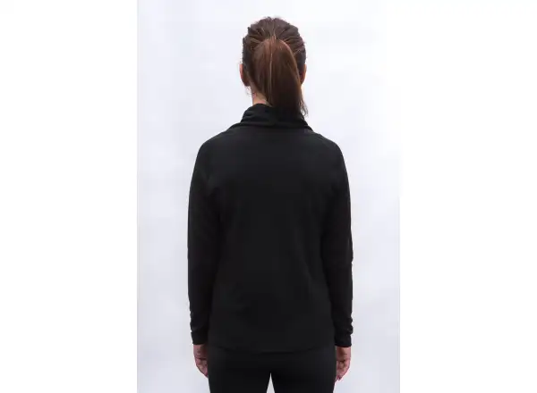Sensor Merino Blend Damenrollkragen schwarz