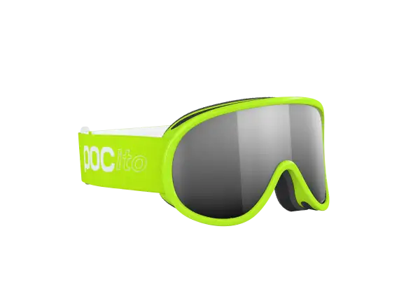 POC POCito Retina Kinder-Skibrille Fluorescent Yellow/Green/Partly Sunny Silver