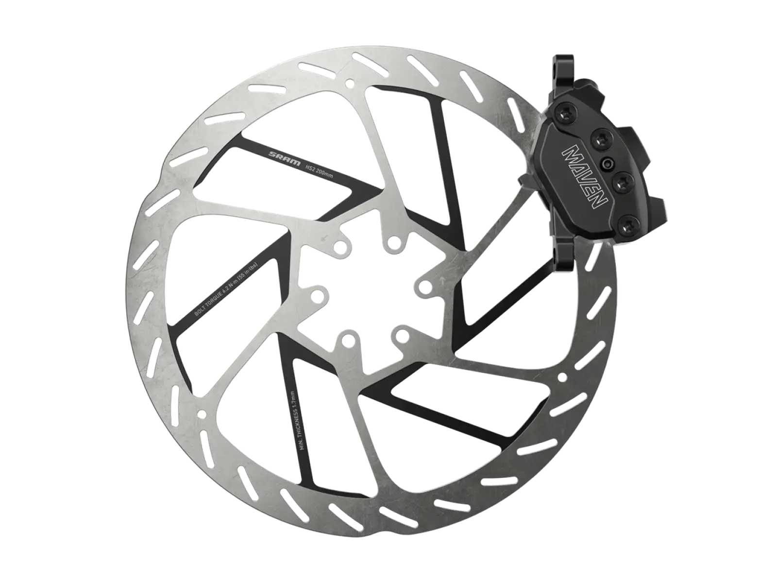 Sram Maven Silver B1 vordere Scheibenbremse schwarz