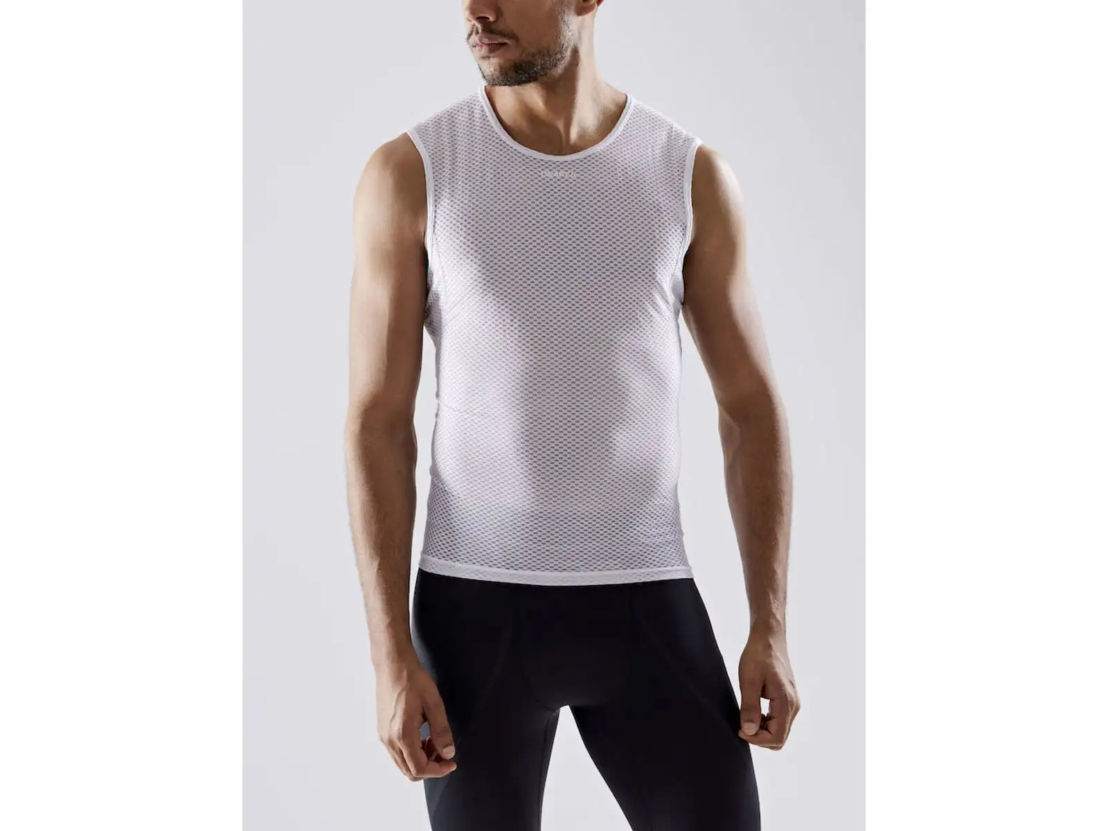 Craft Mesh Superlight Herren Funktionsshirt ohne Ärmel weiß