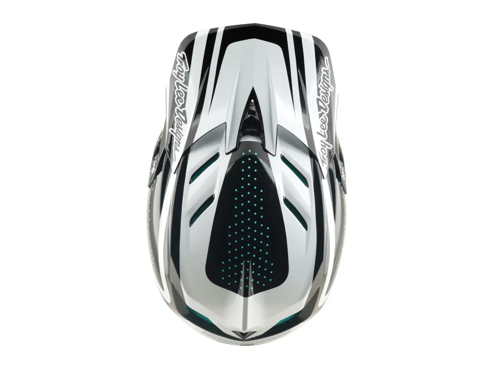Troy Lee Designs D4 Polyacrylite MIPS Helm Line Charcoal/White