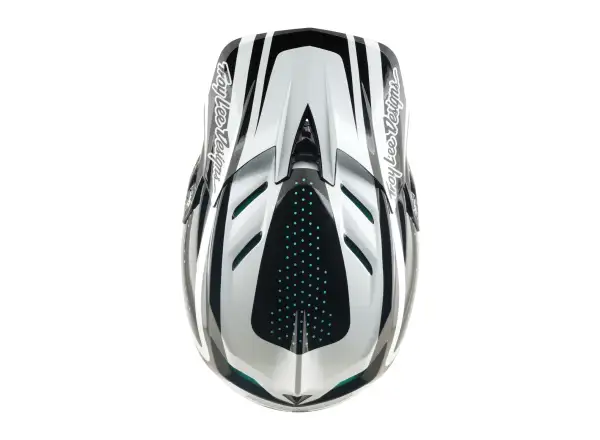 Troy Lee Designs D4 Polyacrylite MIPS Helm Line Charcoal/White