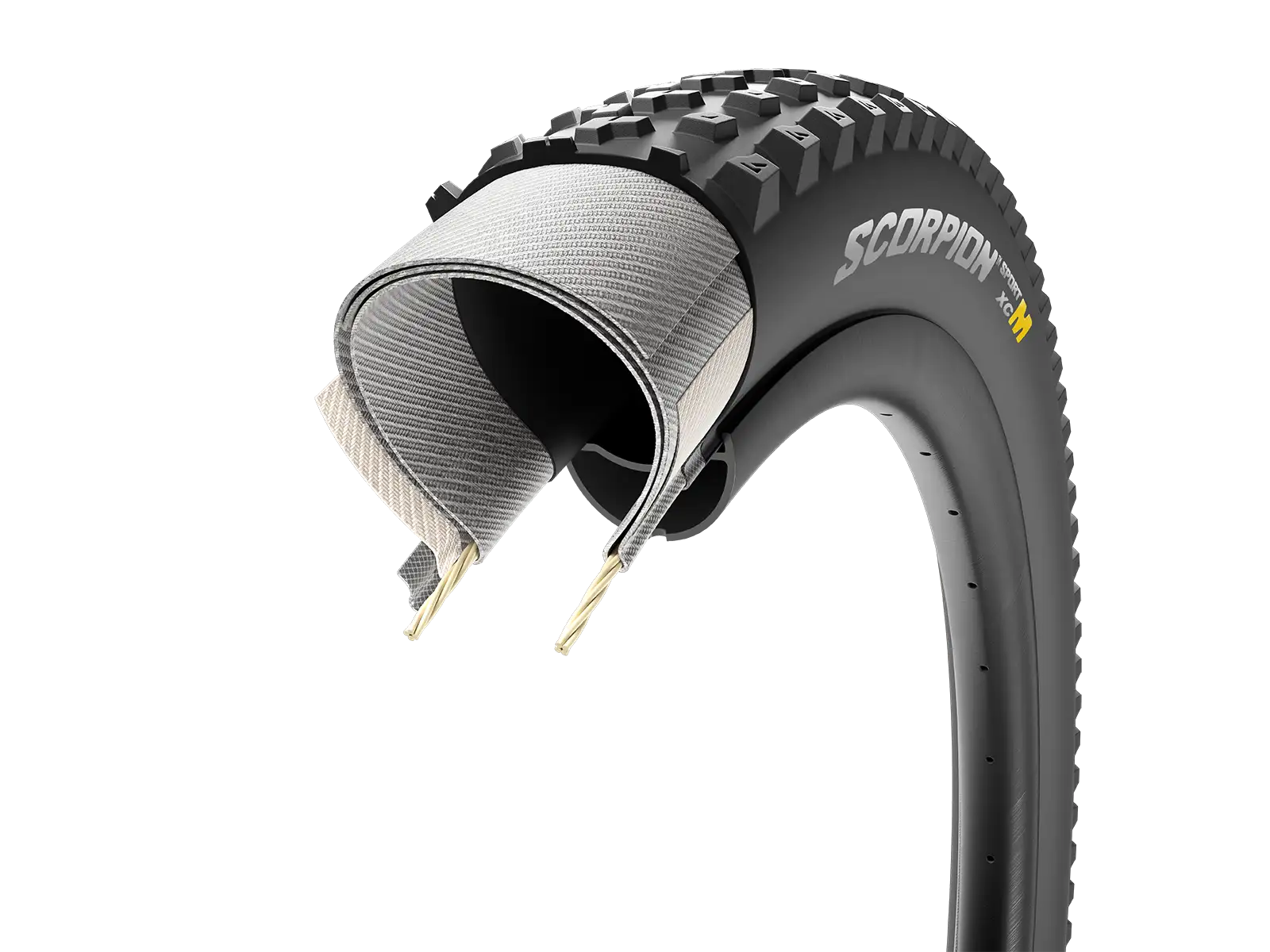Pirelli Scorpion Sport XC M 29x2,2 Zoll Reifen mit Kevlar, Schwarz.
