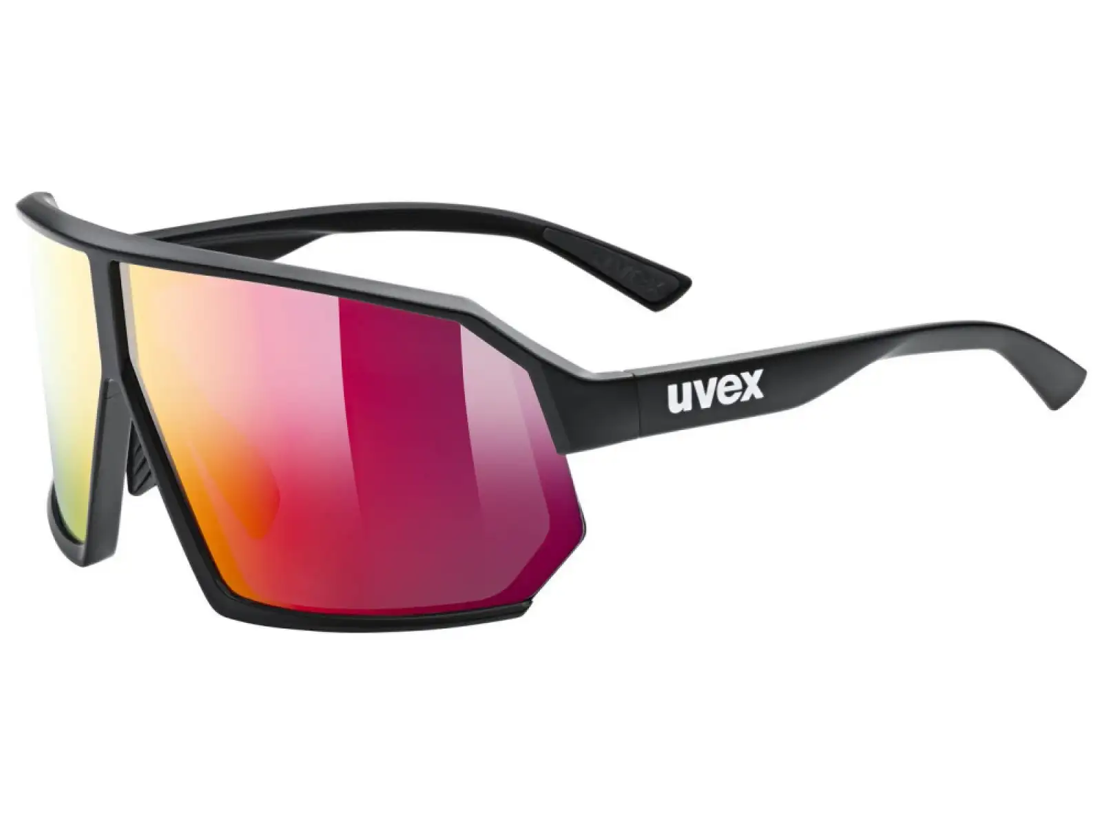Uvex Sportstyle 237 Brille Black Matt/Mirror Red