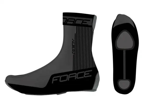 Force Rainy Road Überschuhe für Radschuhe Schwarz.