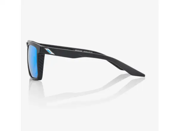 100% Renshaw Brille Matte Black/HiPER Blue Multilayer Mirror Lens