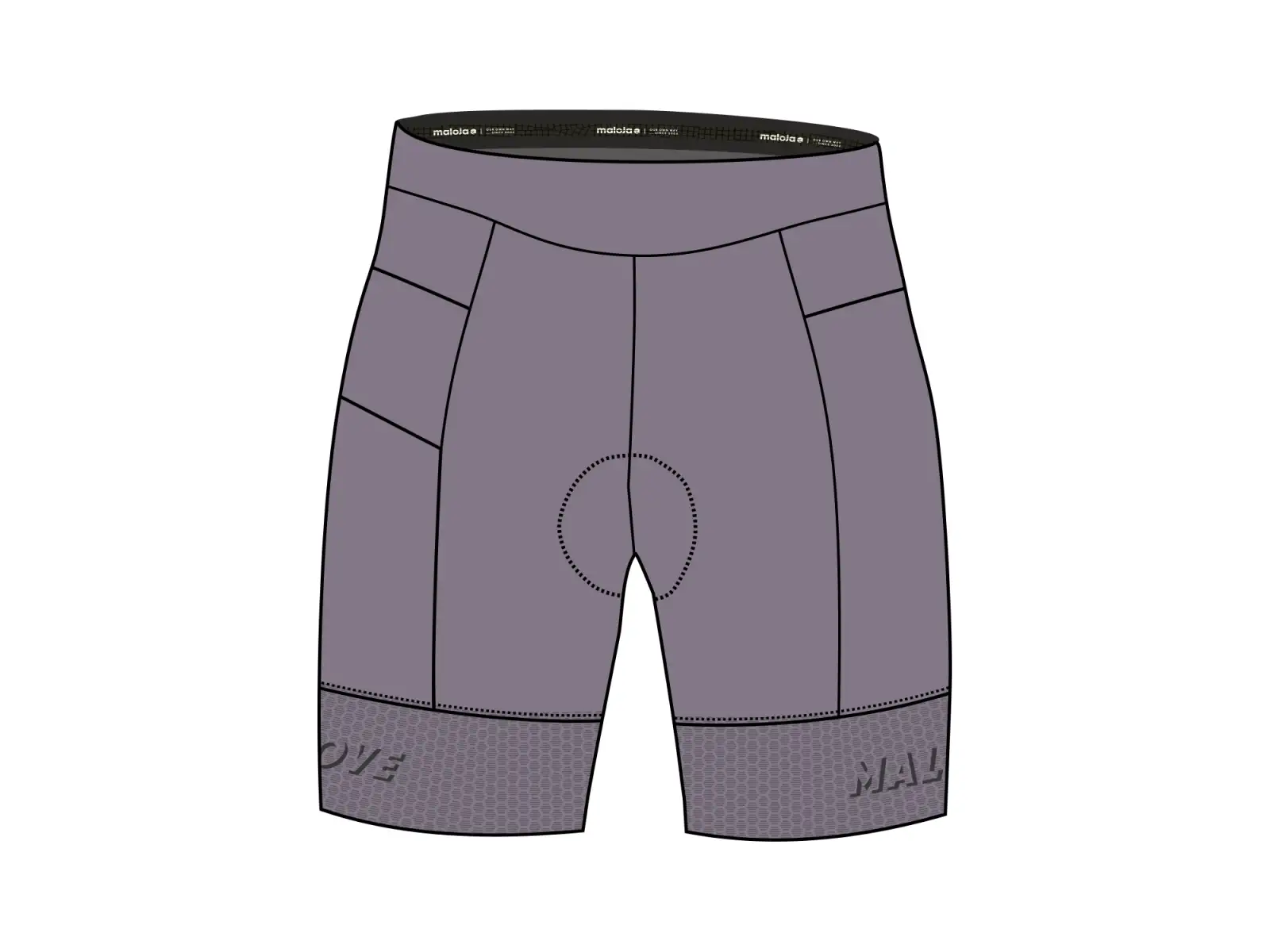 Maloja BarlaminaM. Damen-Shorts Smoky Purple