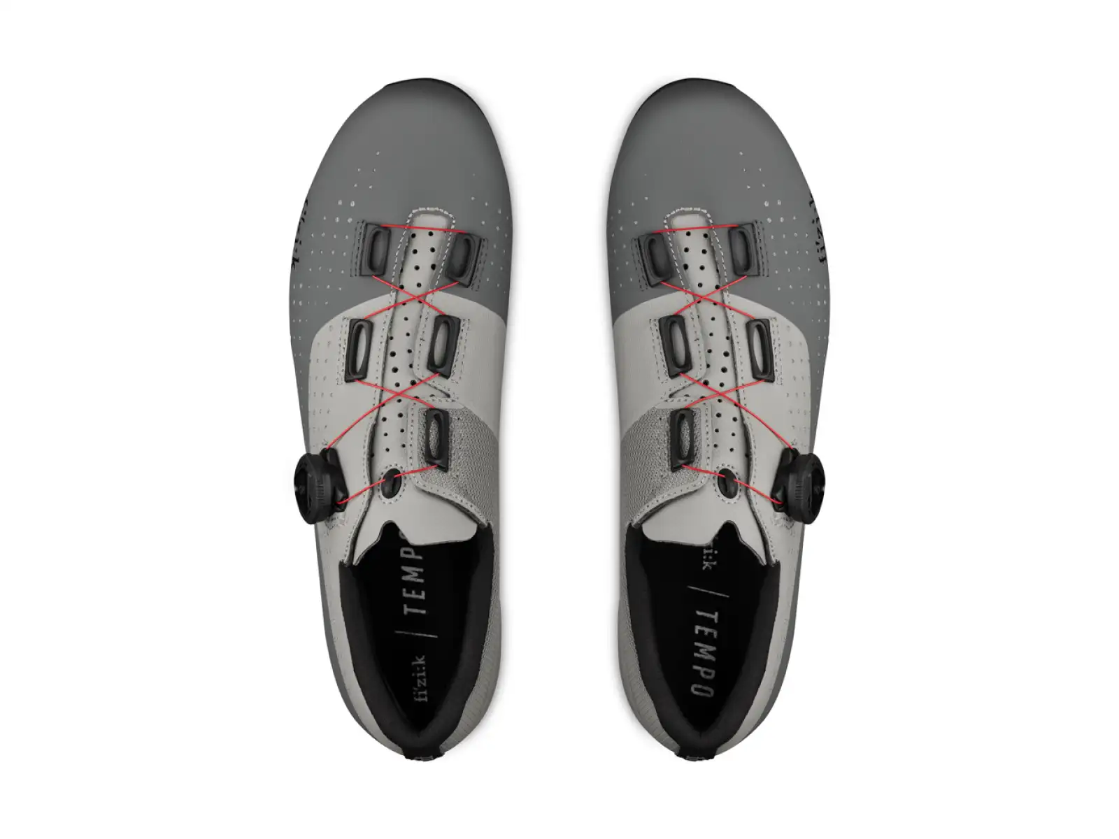 Fizik Tempo Overcurve R4 Herren-Rennradschuhe Grey/Red