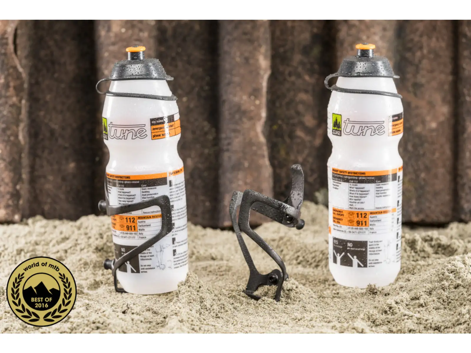 Tune Rechtsträger Carbon Seitenhalter rechts inklusive Flasche 0,5 l