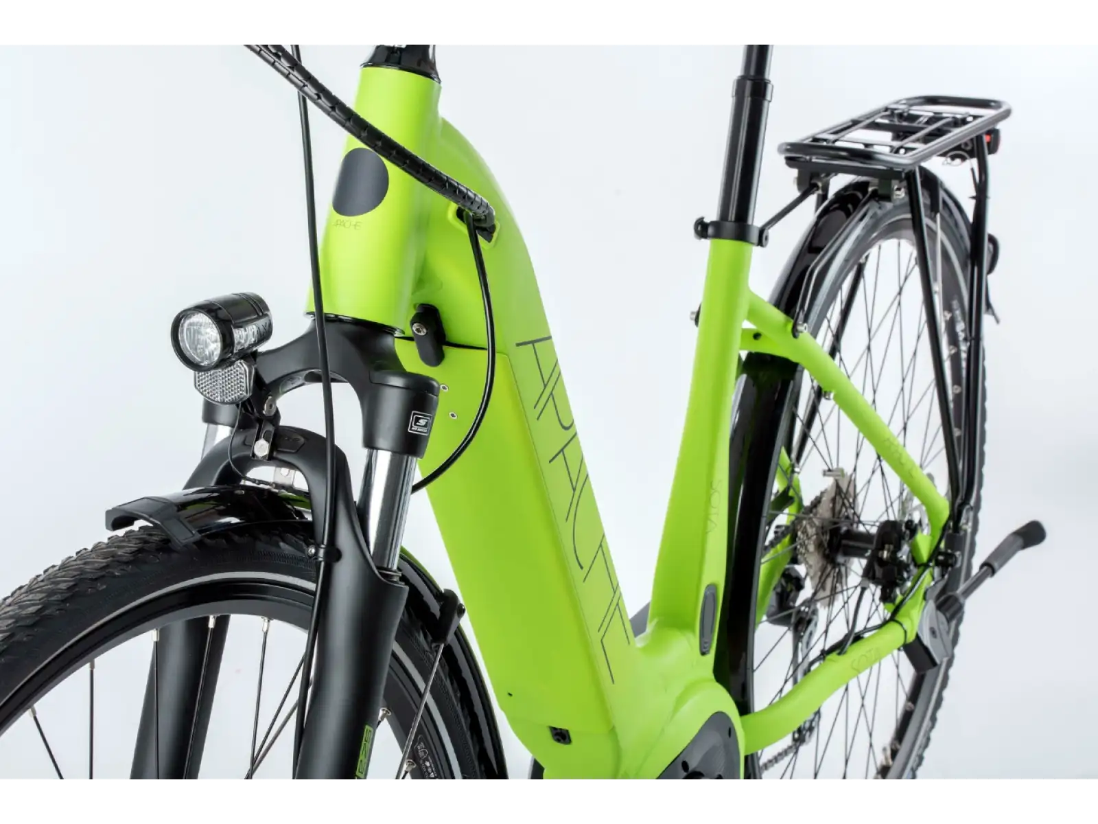 Apache Sota E-Reiserad mit Tiefem Einstieg (Bosch Active Plus 500 Wh) Acid Green