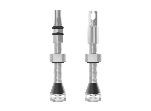 Peatys Holeshot Fast Flow schlauchlose Ventile 42 mm Silver