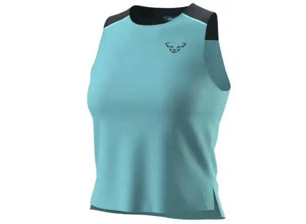 Dynafit Sky Crop Top Damen ärmelloses Shirt Marine Blue