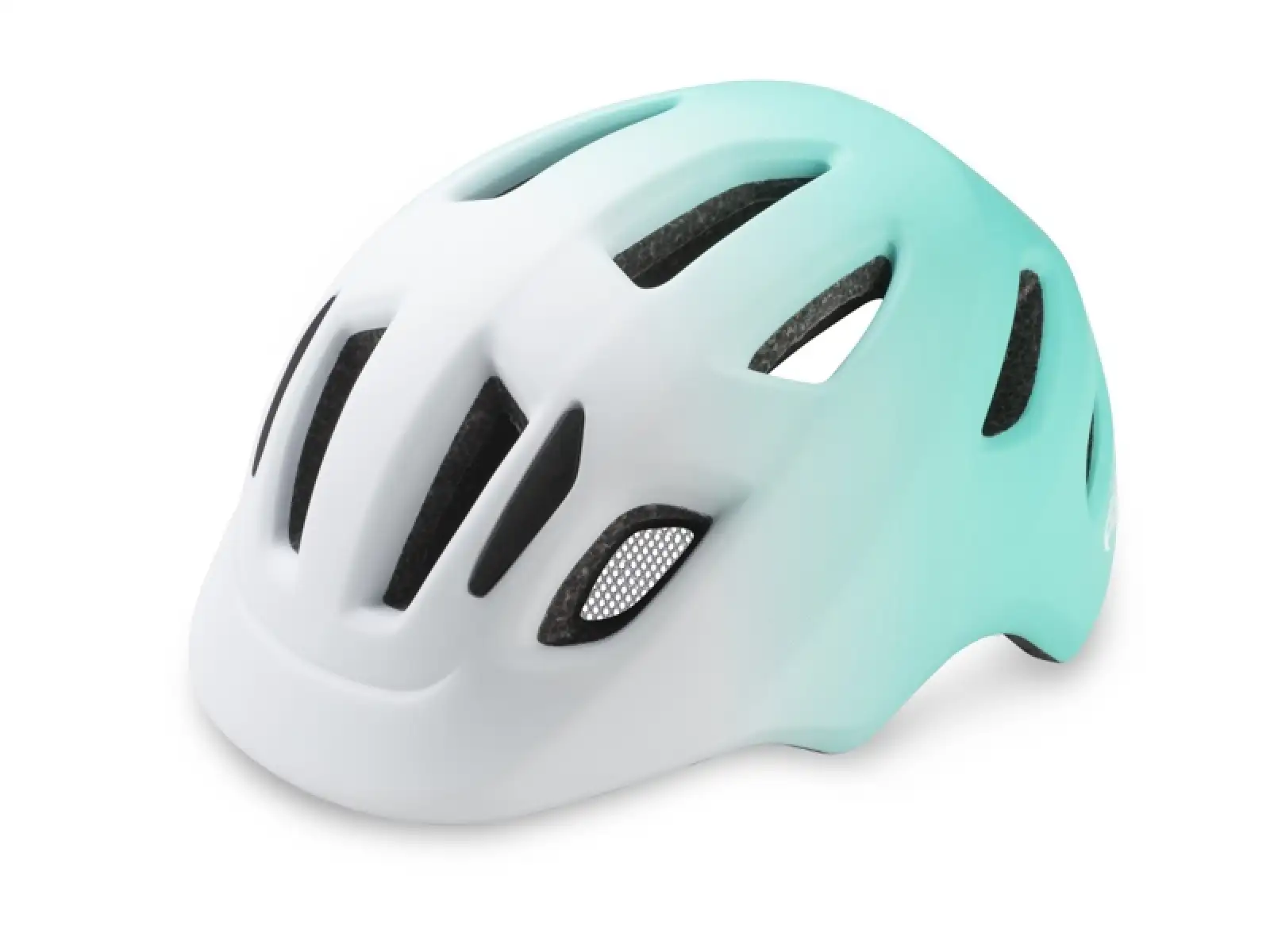 R2 Pump Kinder Fahrradhelm weiß/mint blau