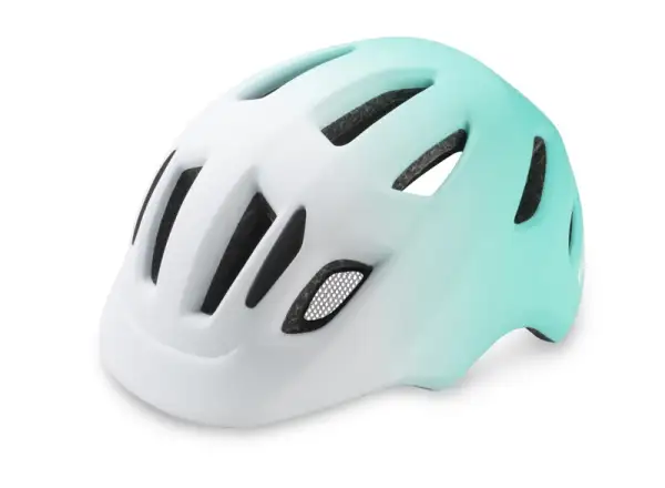 R2 Pump Kinder Fahrradhelm weiß/mint blau