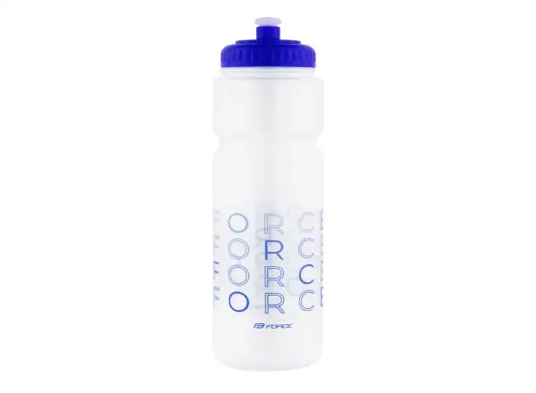 Force Enjoy Fahrradflasche 750 ml transparent/blau