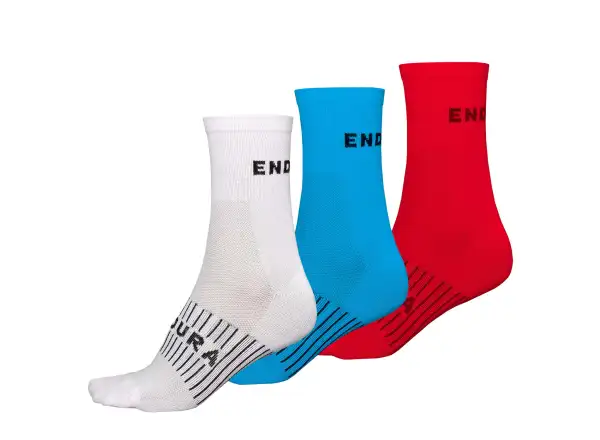 Endura Coolmax Race Socken (3 Paar pro Packung) weiß