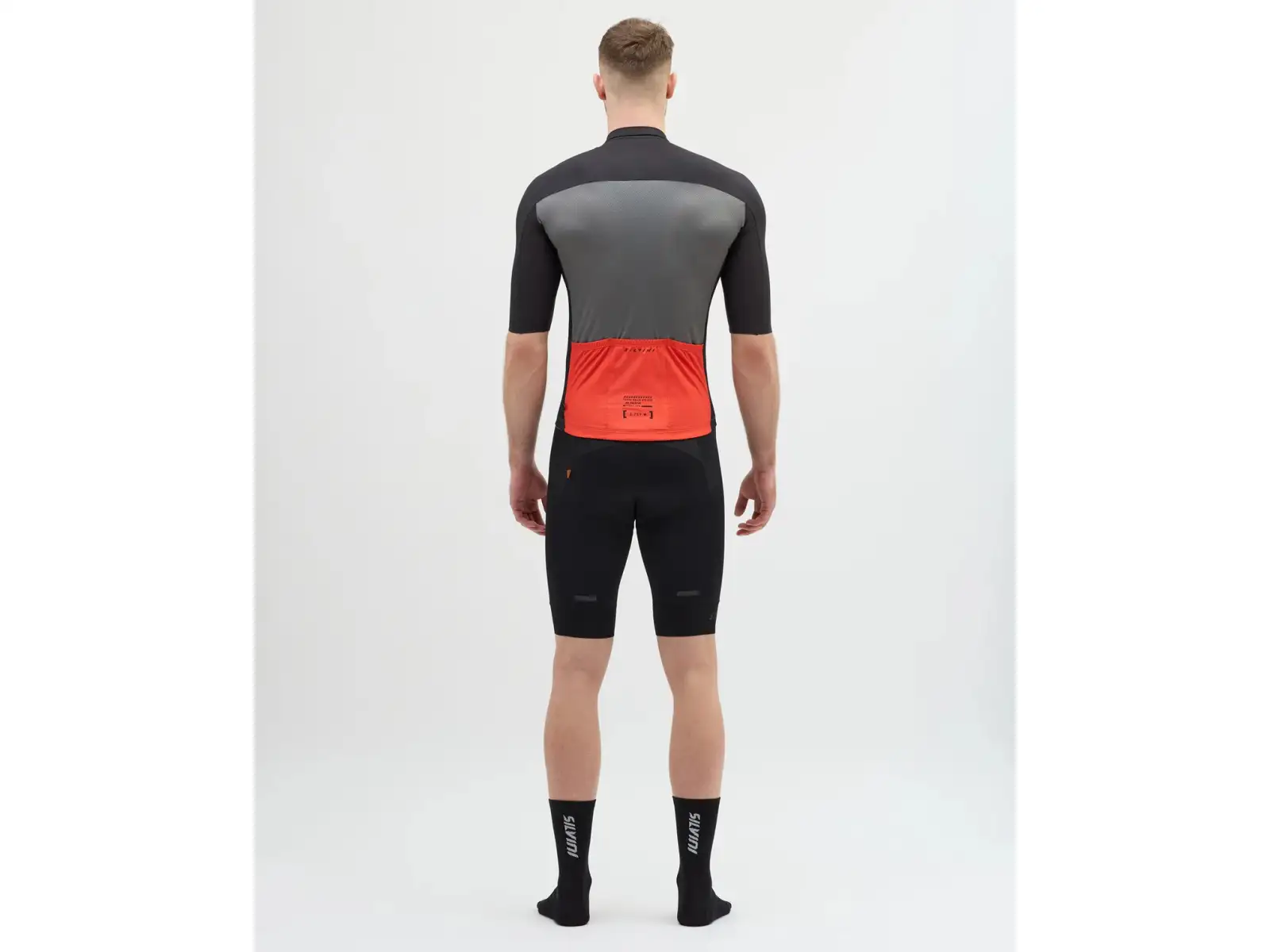 Silvini Stelvio Herren-Trikot Kurzarm Black/Ruby