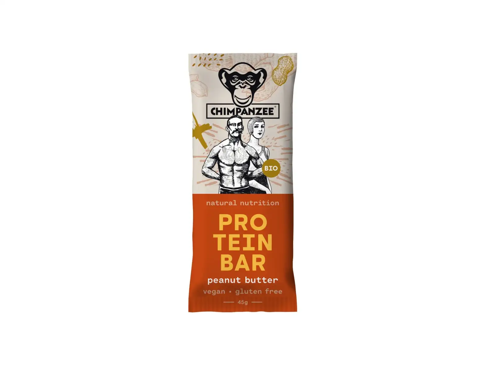 Chimpanzee Bio Proteinriegel Peanut Butter 45 g