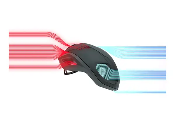 Lazer Vento KinetiCore Helm schwarz/silber