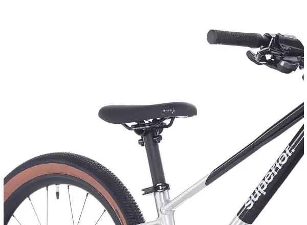 Superior TEAM 20 Kindefahrrad Gloss Brushed Alu / Rainbow Black 9.0"