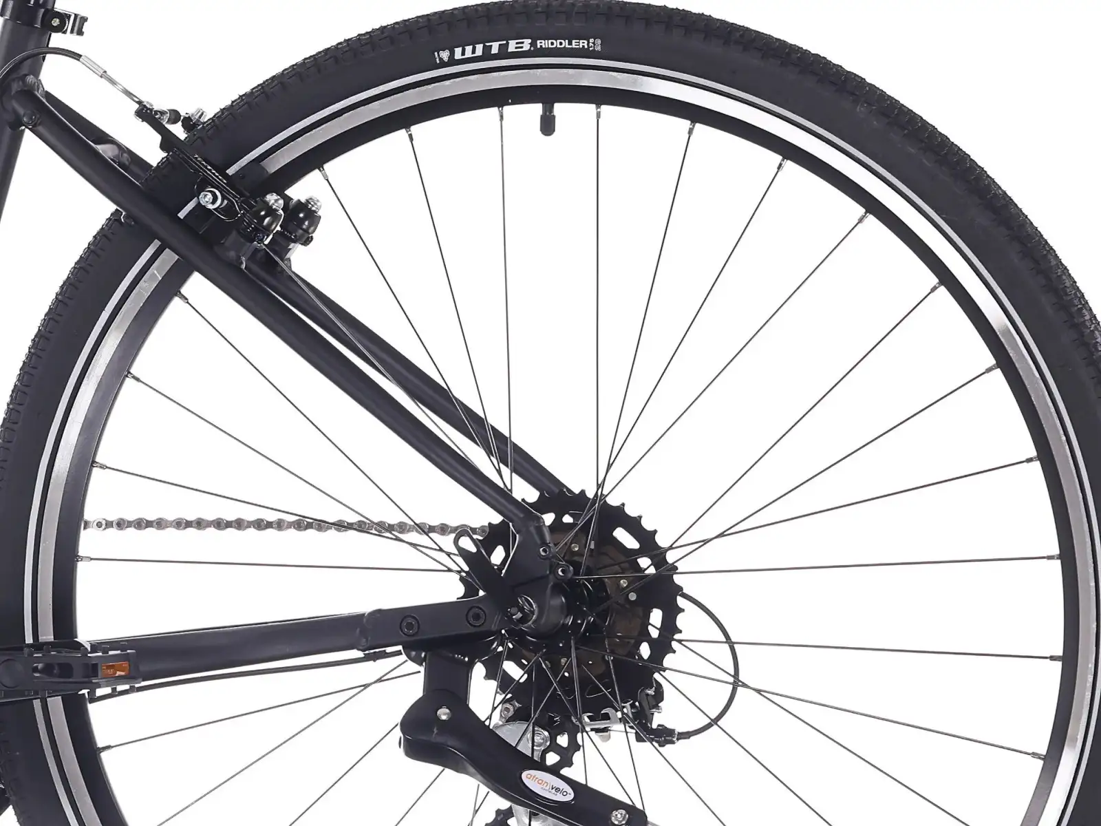 Rock Machine Rokk 30 Easy Entry Trekkingrad mattschwarz