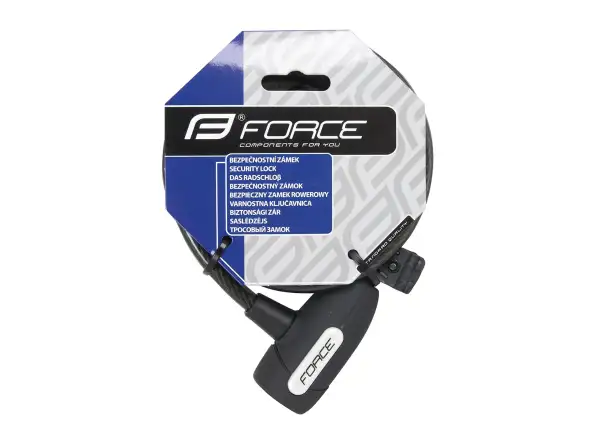 Force LUX Schloss Spiralkabel 150cm/10mm + Halterung