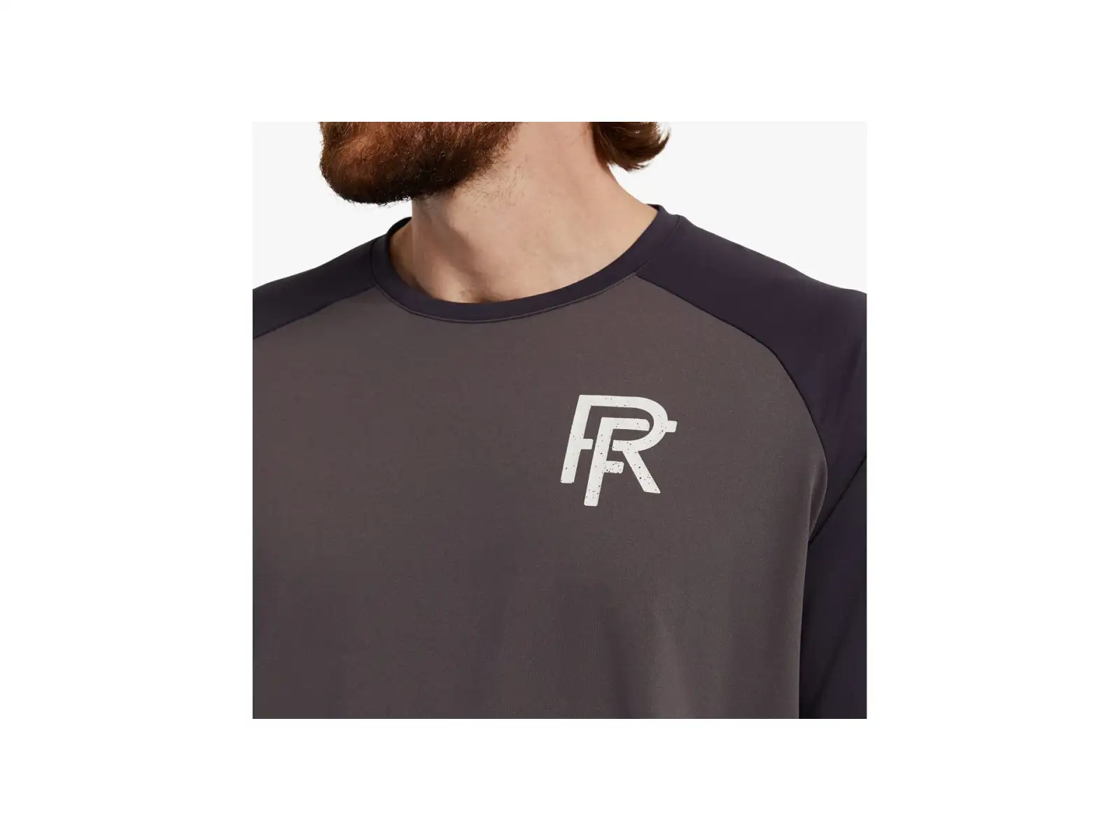 Race Face Commit Herren T-Shirt 3/4 Ärmel Charcoal