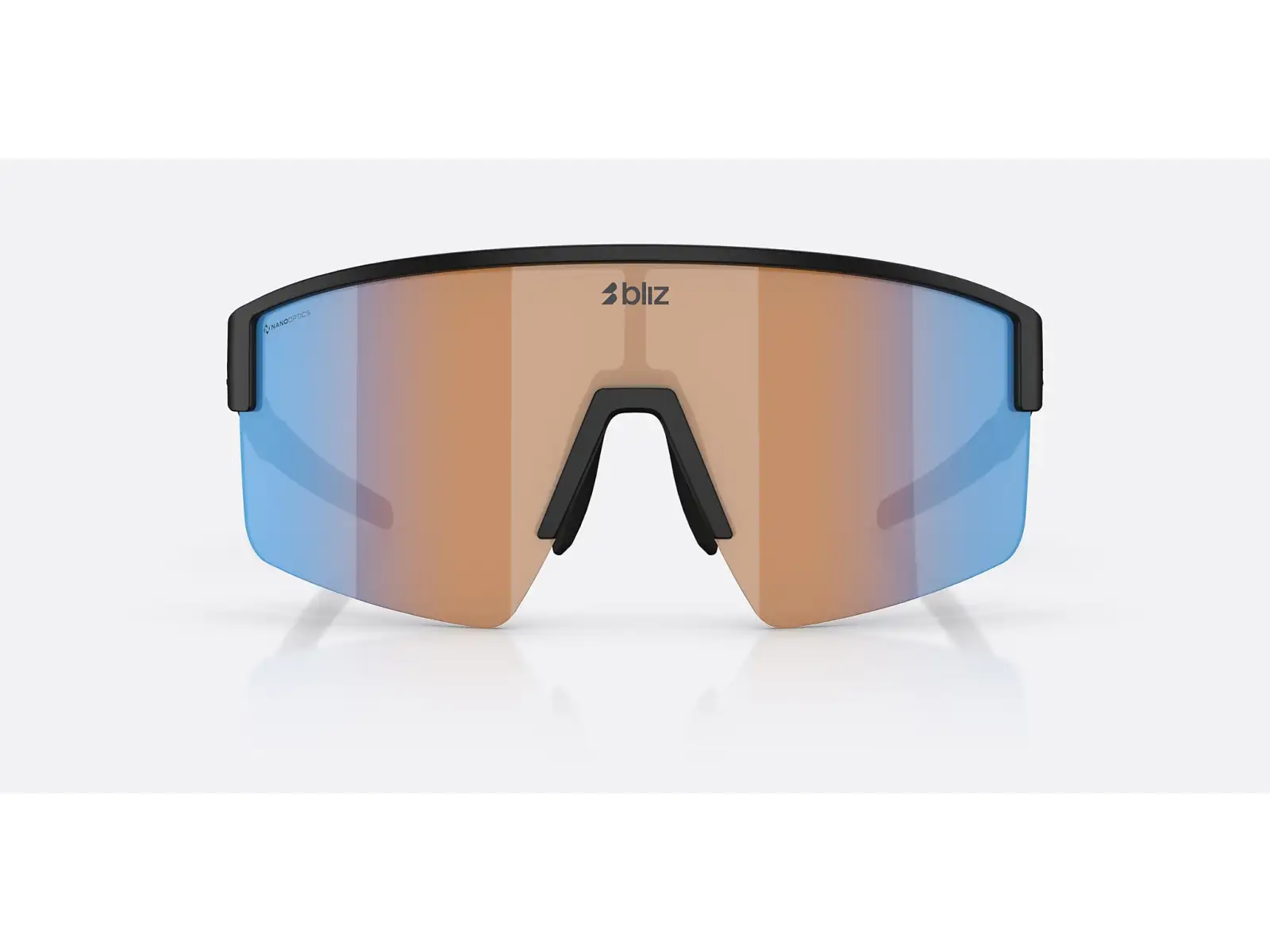 Bliz P004 Sonnenbrille Matte Black/Nano Optics Nordic Ligh Coral/Orange Blue Multi
